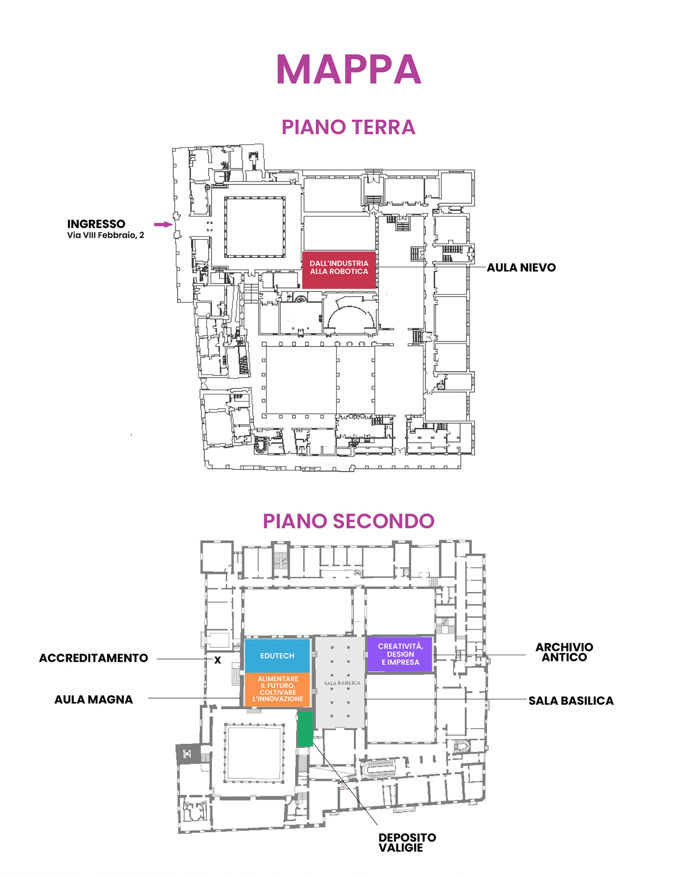 Mappa agenda 4e 2025